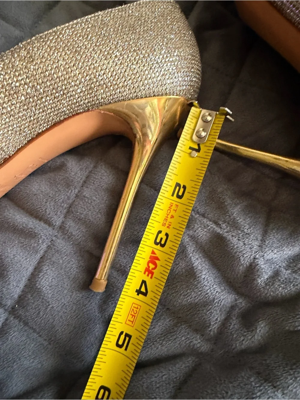 Stuart Weitzman Metallic Champagne Pointed-Toe Pumps